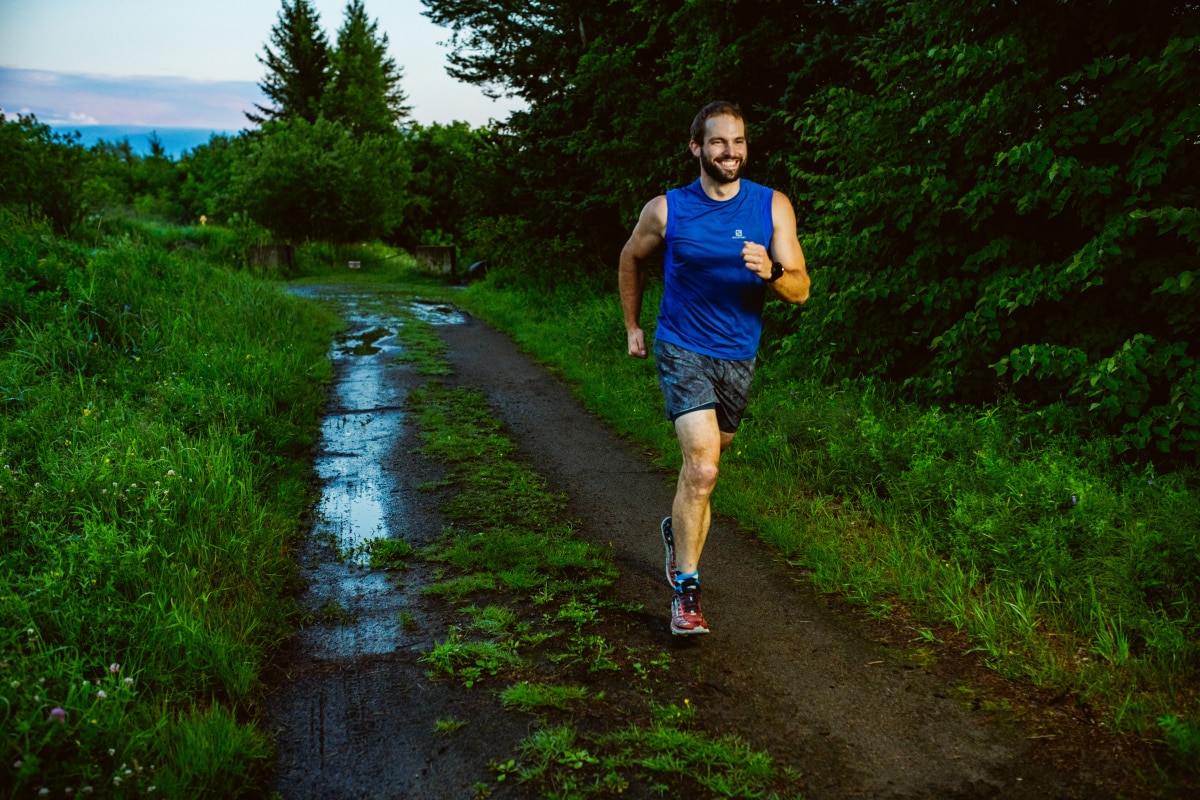 Transition course sur route à la course en trail